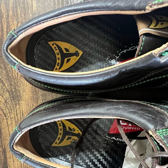 Michael Toschi GX Golf Shoes 7 Mens Black Green Leather Luxury Outdoor Sport main image 5
